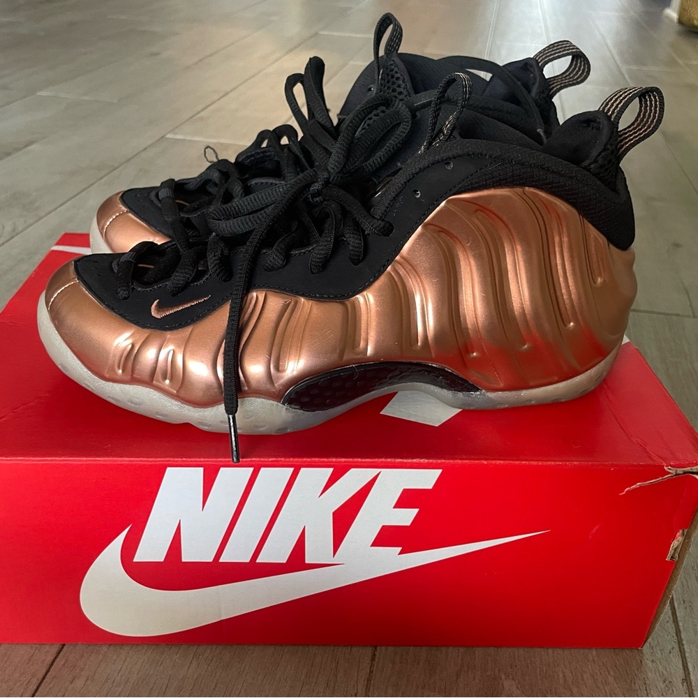 Nike Air Foamposite One Black Metallic Copper 2024 FZ9902-001 Size 7.5 Men’s